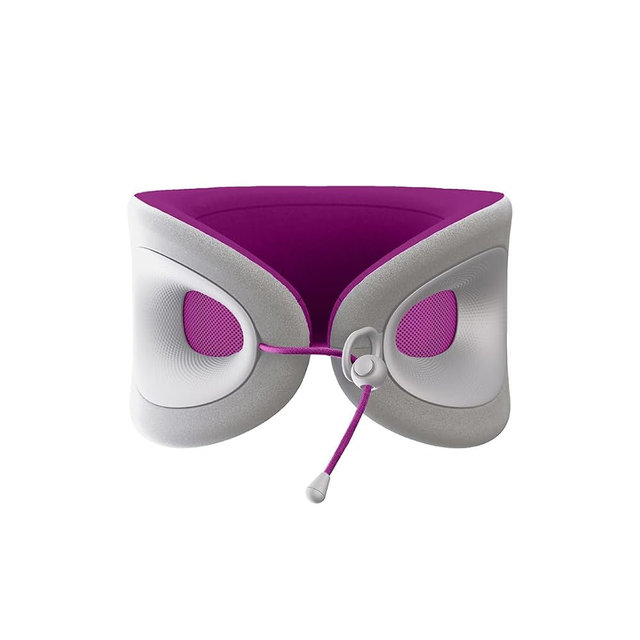 Cabeau Travel Essential Neck Pillow - Fits Most Neck Sizes (11-21 inches) - Evolution X Three Ways to Adjust for Ultimate Comfort on Long Flights (Amethyst)