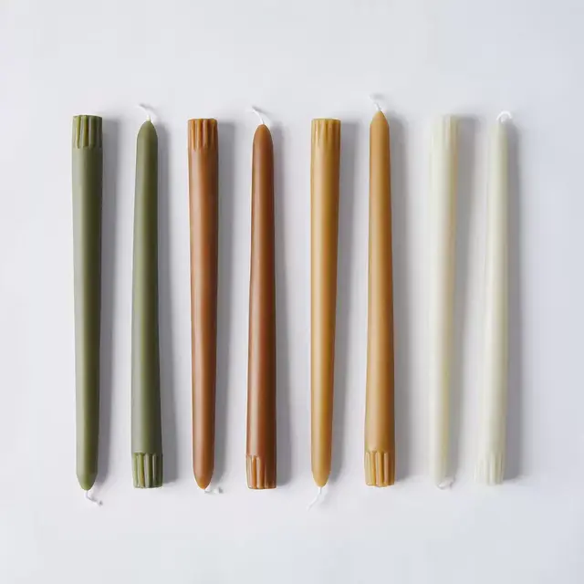 Tapered Beeswax Candles (Set of 8)