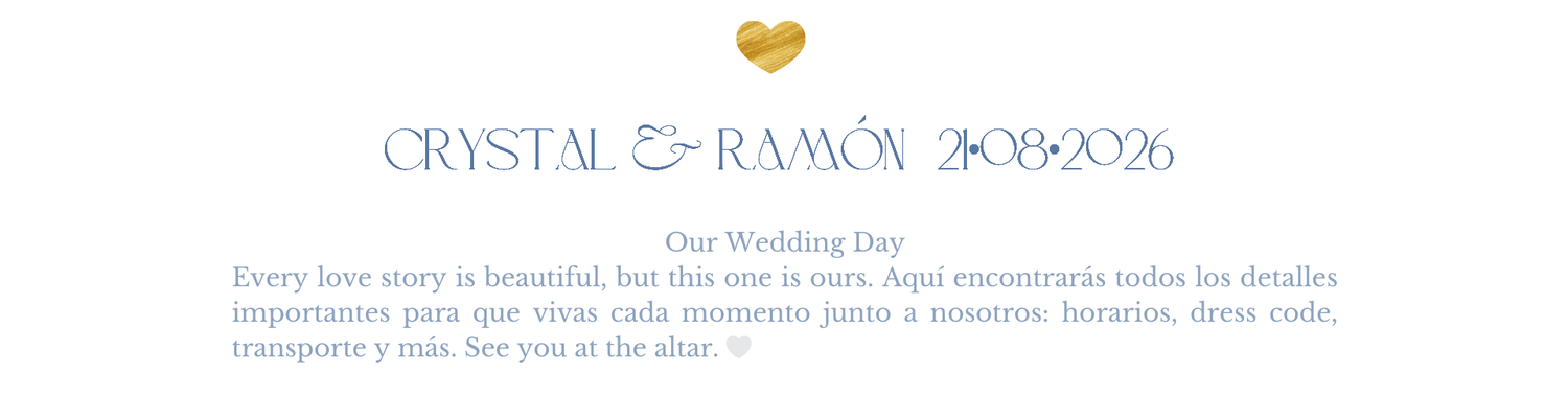 The Wedding Website of Crystal Peña and Ramón Lagares