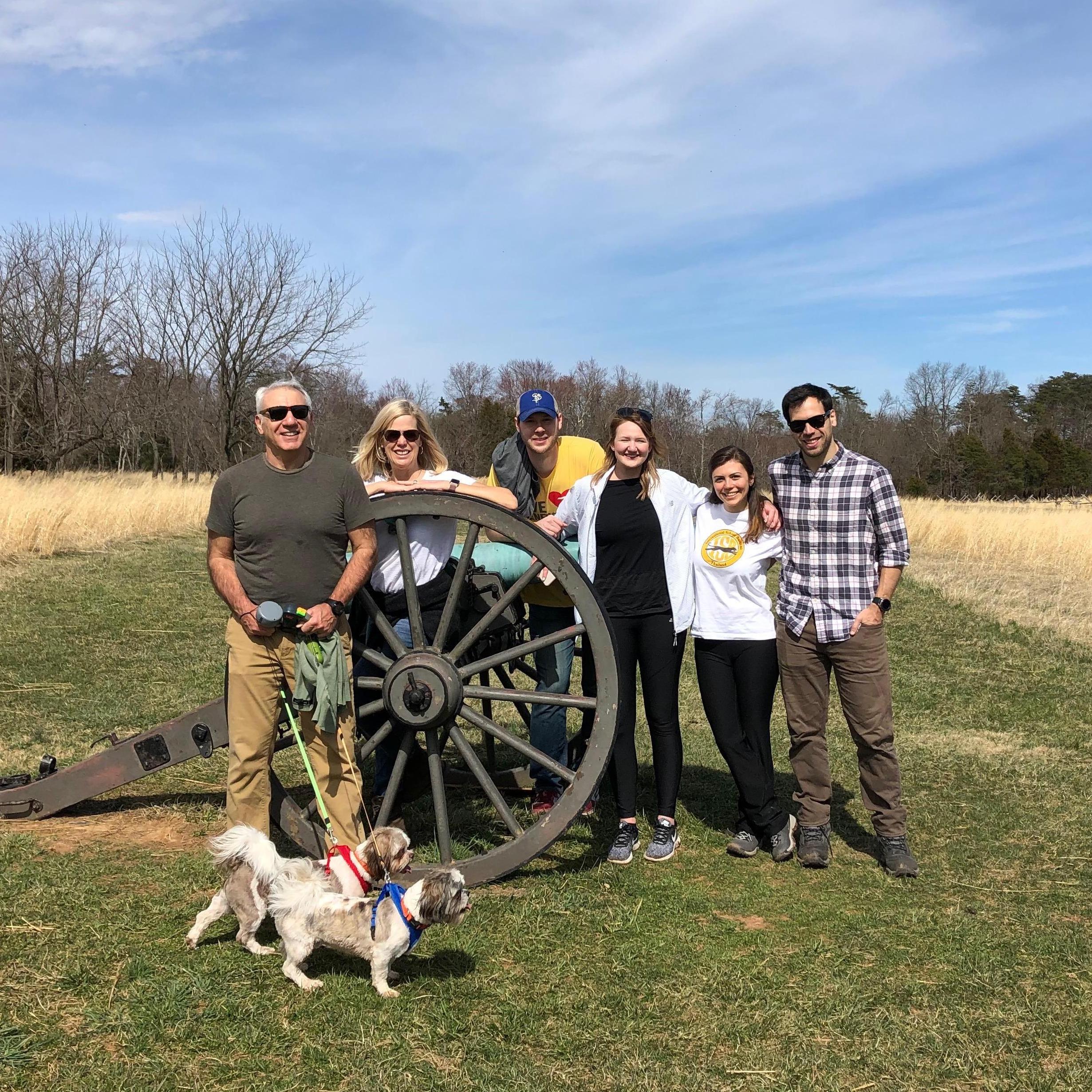 Visiting the Polizzi's in Virginia.