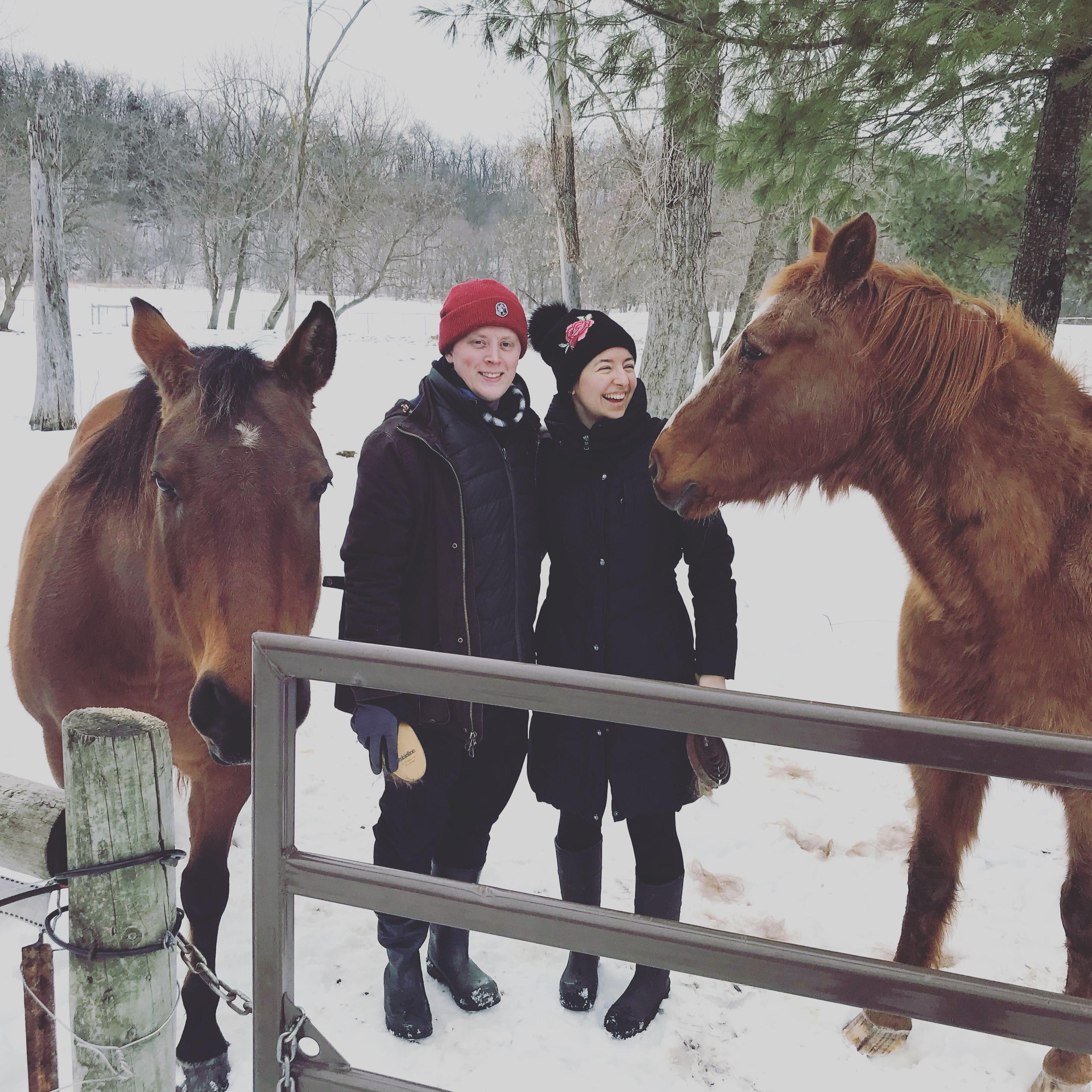 Hanging out with Jack and Rose at the Larson family farm