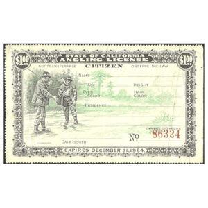 Dahkota's Lifetime California Fishing License