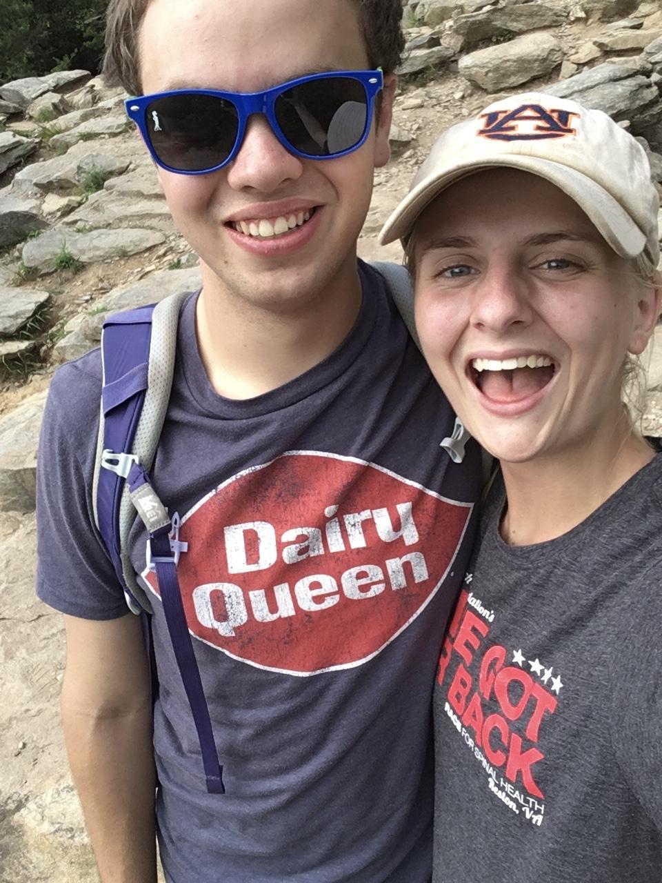 Our first date: hiking Maryland Heights