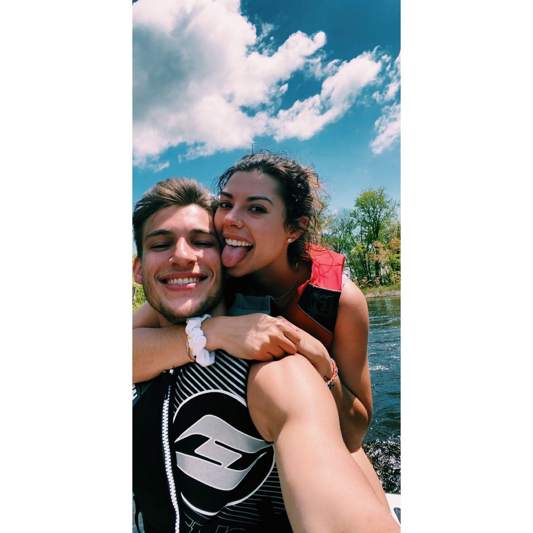 Abby's first summer at the lake with Luke's family