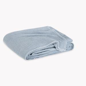 Matouk Chatham Blanket in Hazy Blue for Full/Queen