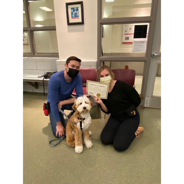 Obie graduated puppy class (kinda)