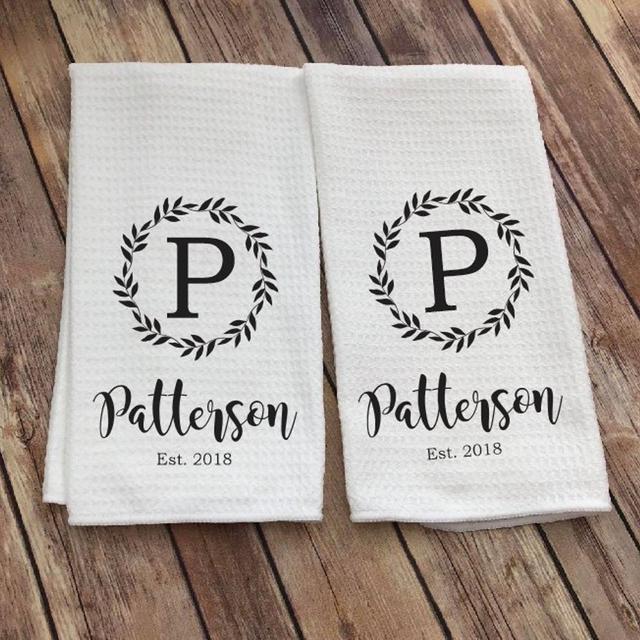 Personalized Dish Towel - Family Name...