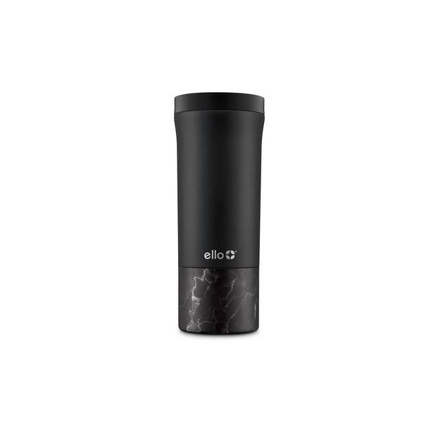 Ello Miri 16oz Vacuum Stainless Steel Travel Mug - Black/Marble