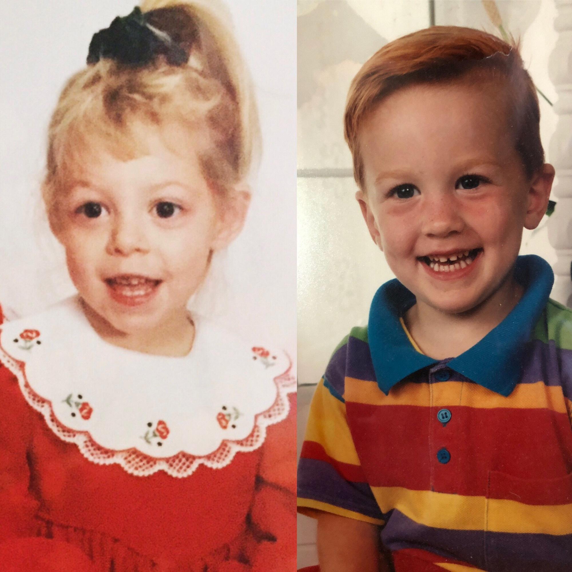 Teresa and Kevin ... age 4.