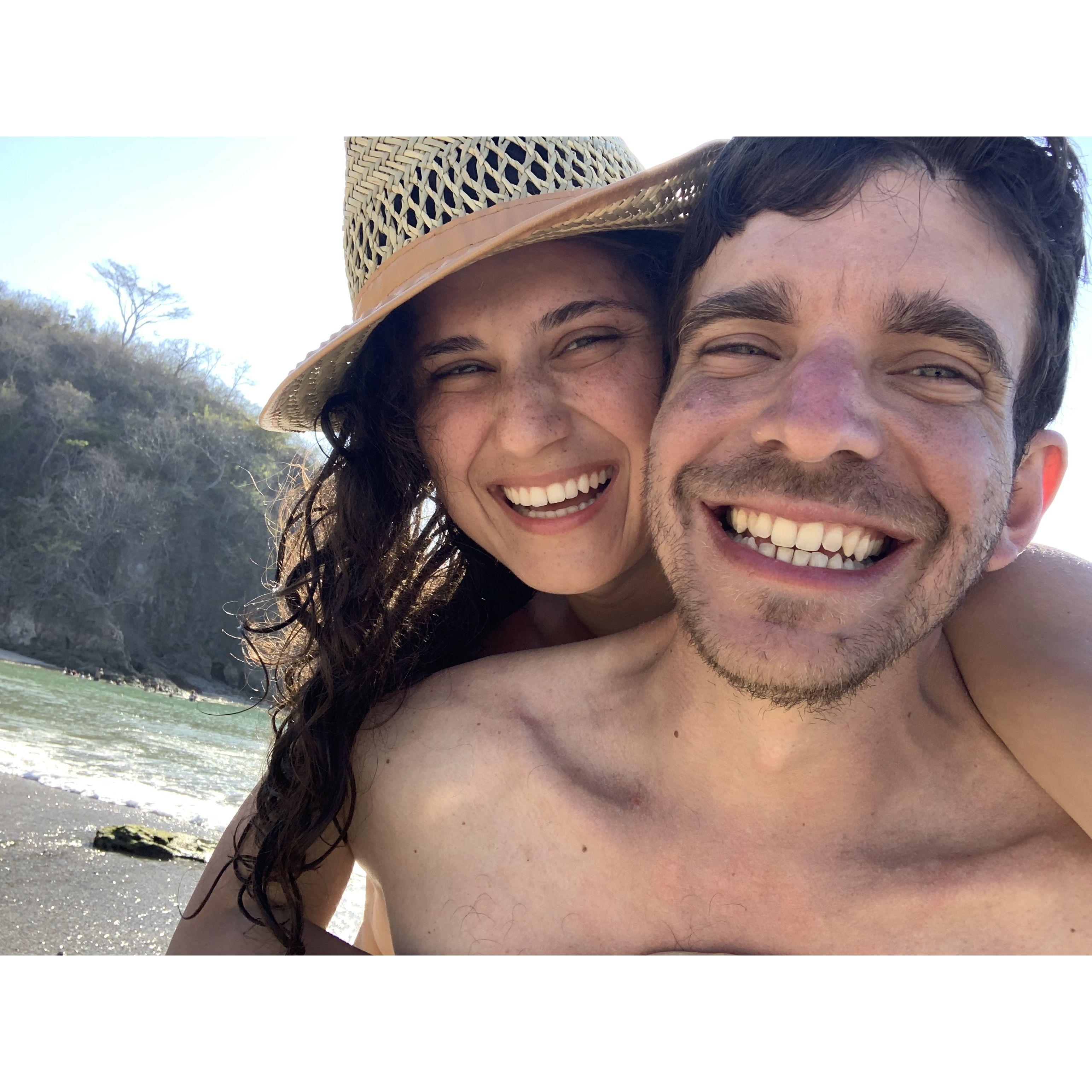 Visiting a beautiful beach in Costa Rica!