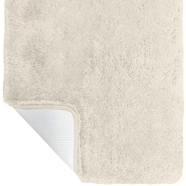 Gorilla Grip Premium Luxury Bath Rug, 30x20, Absorbent, Soft, Thick Shag, Bathroom Mat Rugs, Machine Wash, Microfiber Dries Quickly, Mats for Bath Room, Shower, Bathtub and Spa Floors, Ivory Cream