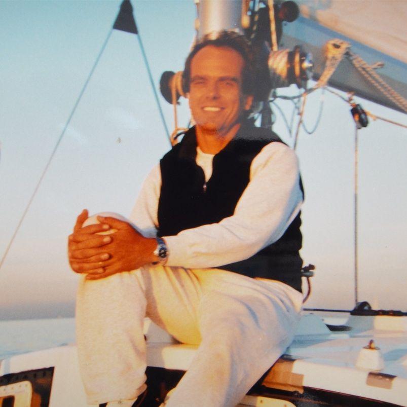 Martin en el trimaran