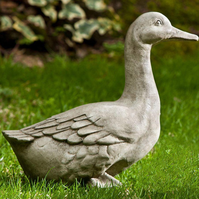 Cast Stone Concrete Duck Garden Object