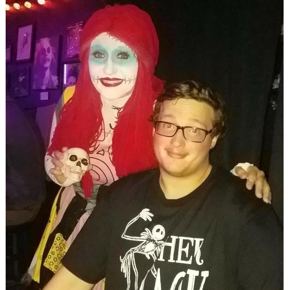 Sally from the Nightmare Before Christmas kept trying (unsuccessfully) to scare Nick at Beetle House before finally giving in to a photo!
-October 2020