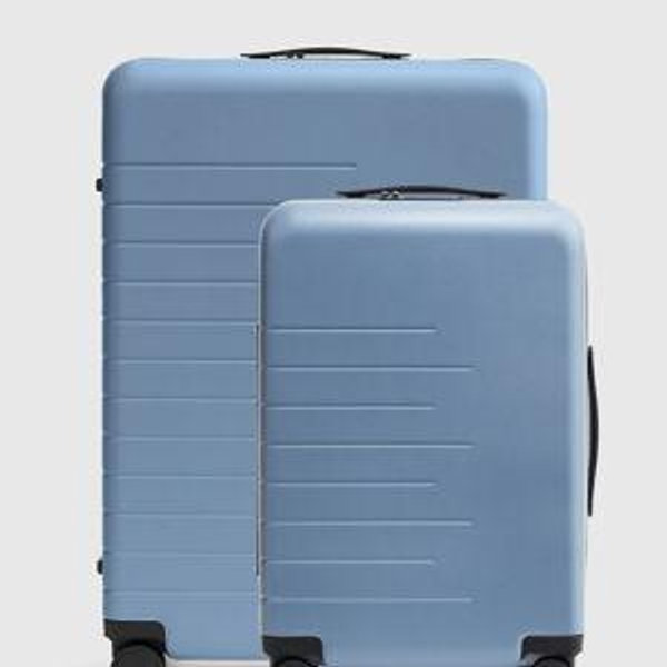Small Carry-On & Large Check-In Suitcase Set - Blue