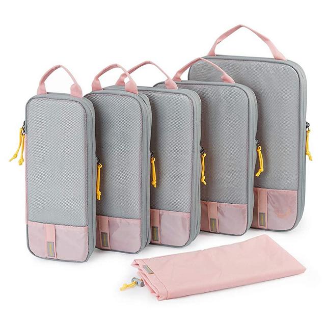 Packing Cubes, BAGSMART Compression Packing Cubes for Suitcases, Expandable Travel Organizer for Luggage, Lightweight Suitcase Organizers for Woman & Man