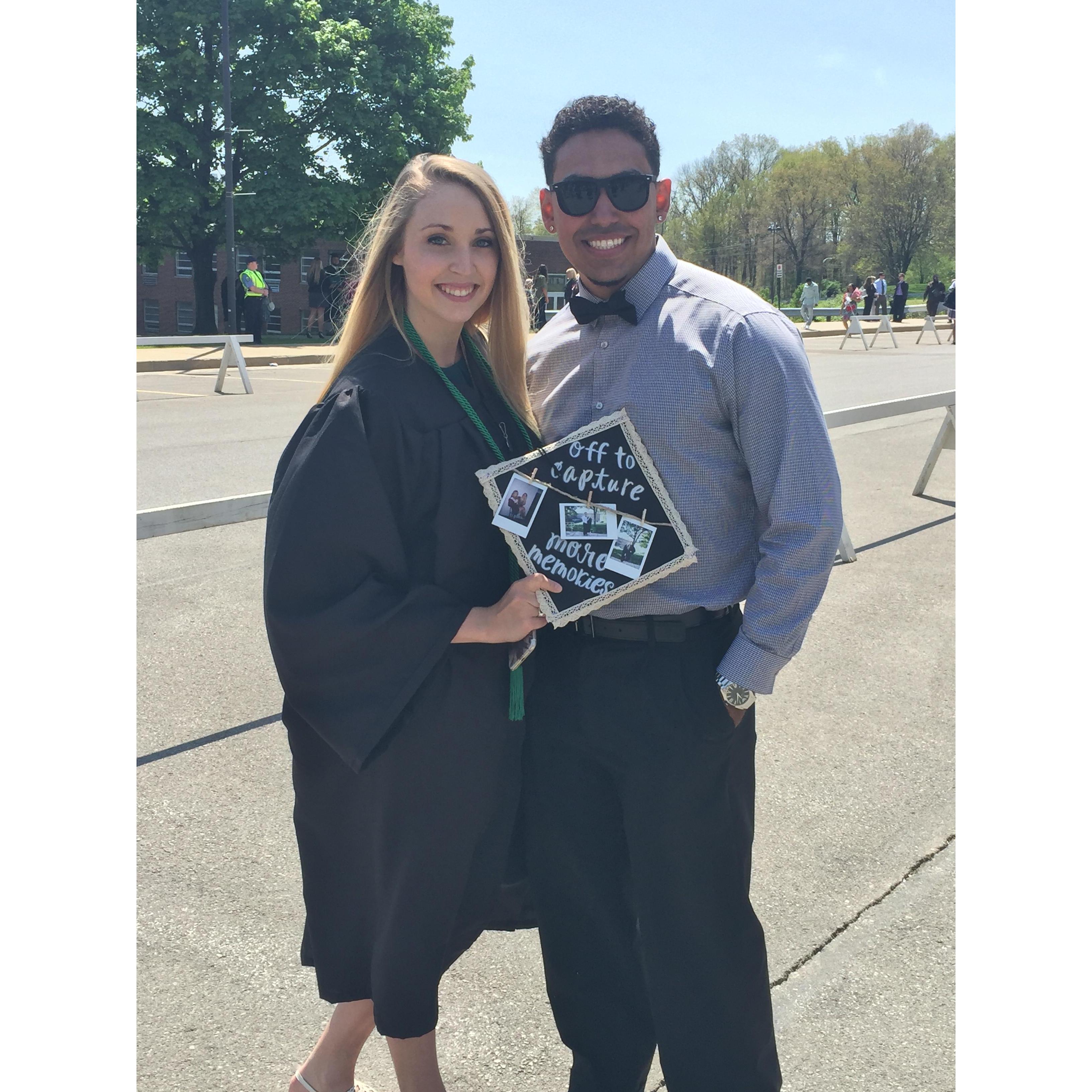 When Kelsey graduated from Slippery Rock.  May, 2016
