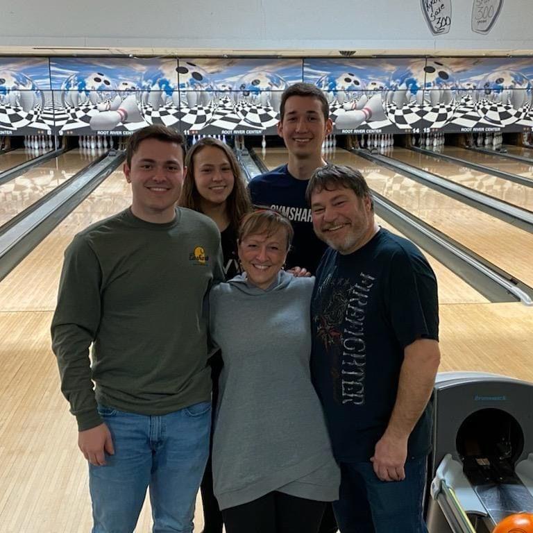 Bowling with the fam