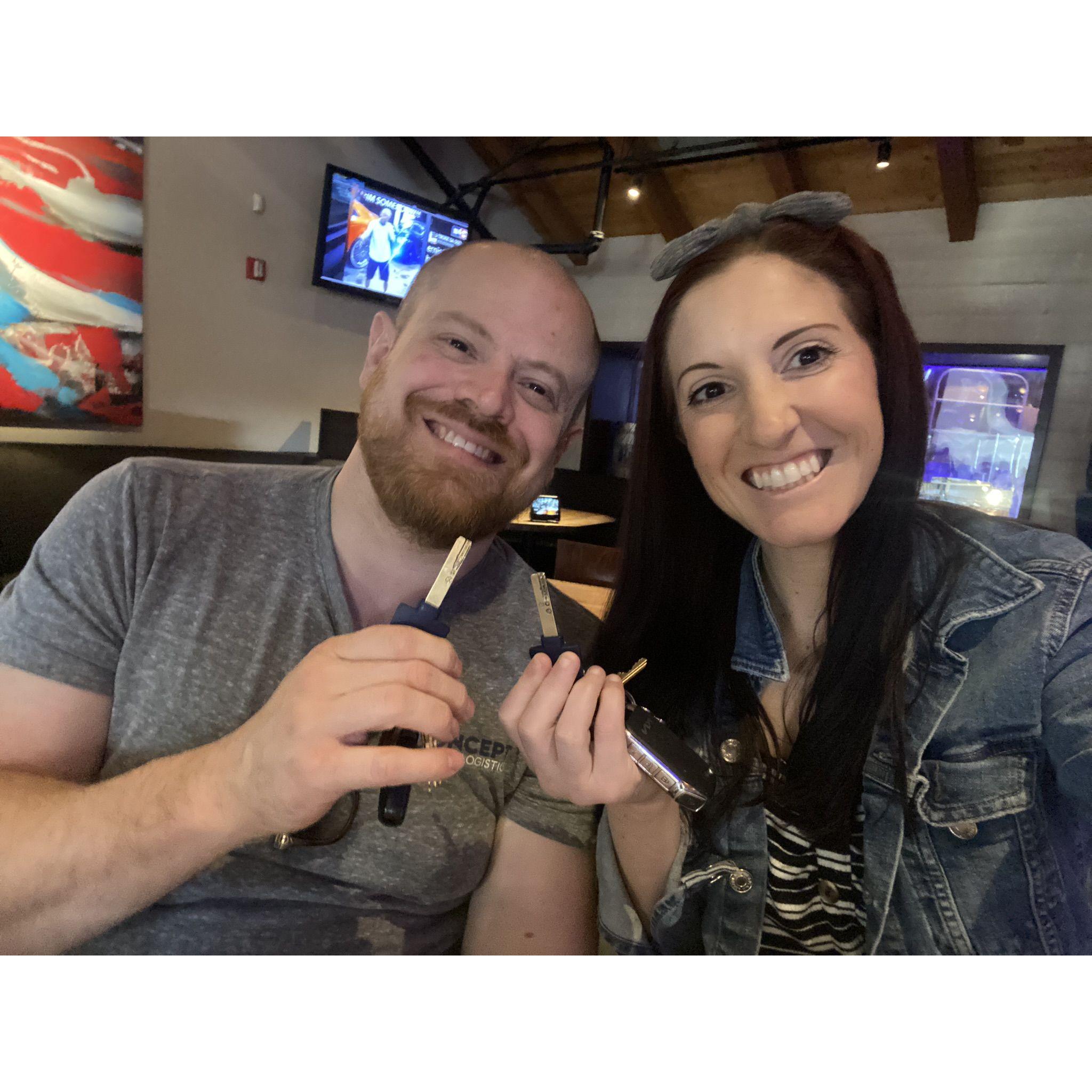 Celebrating our first place together!