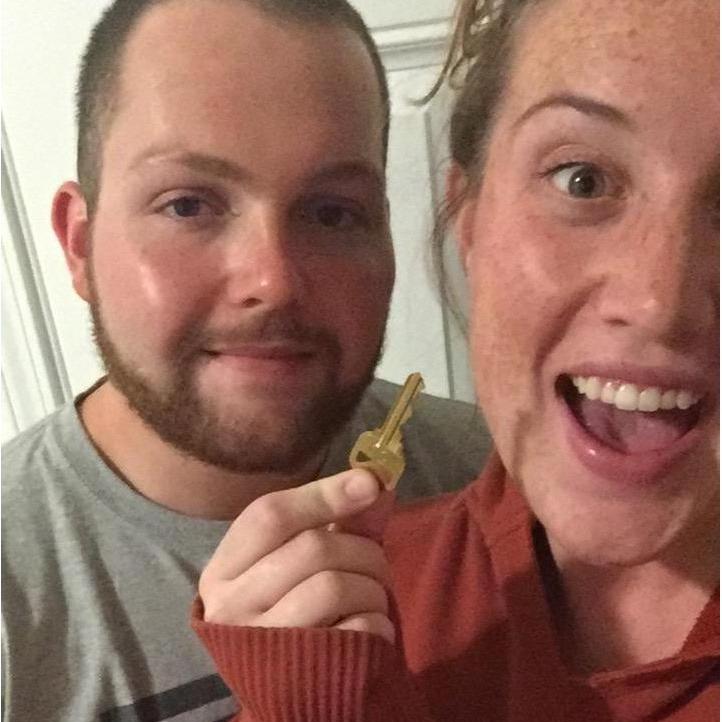 Moving into our first apartment-July 2017.