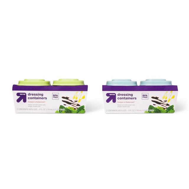 Rectangle Half Cup Food Storage Container - 2pk - up & up™