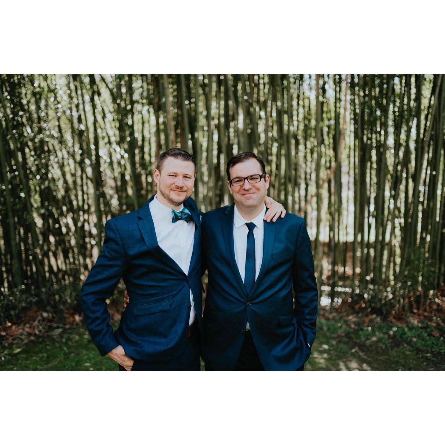 John, the Best Man, and Ben at John's wedding