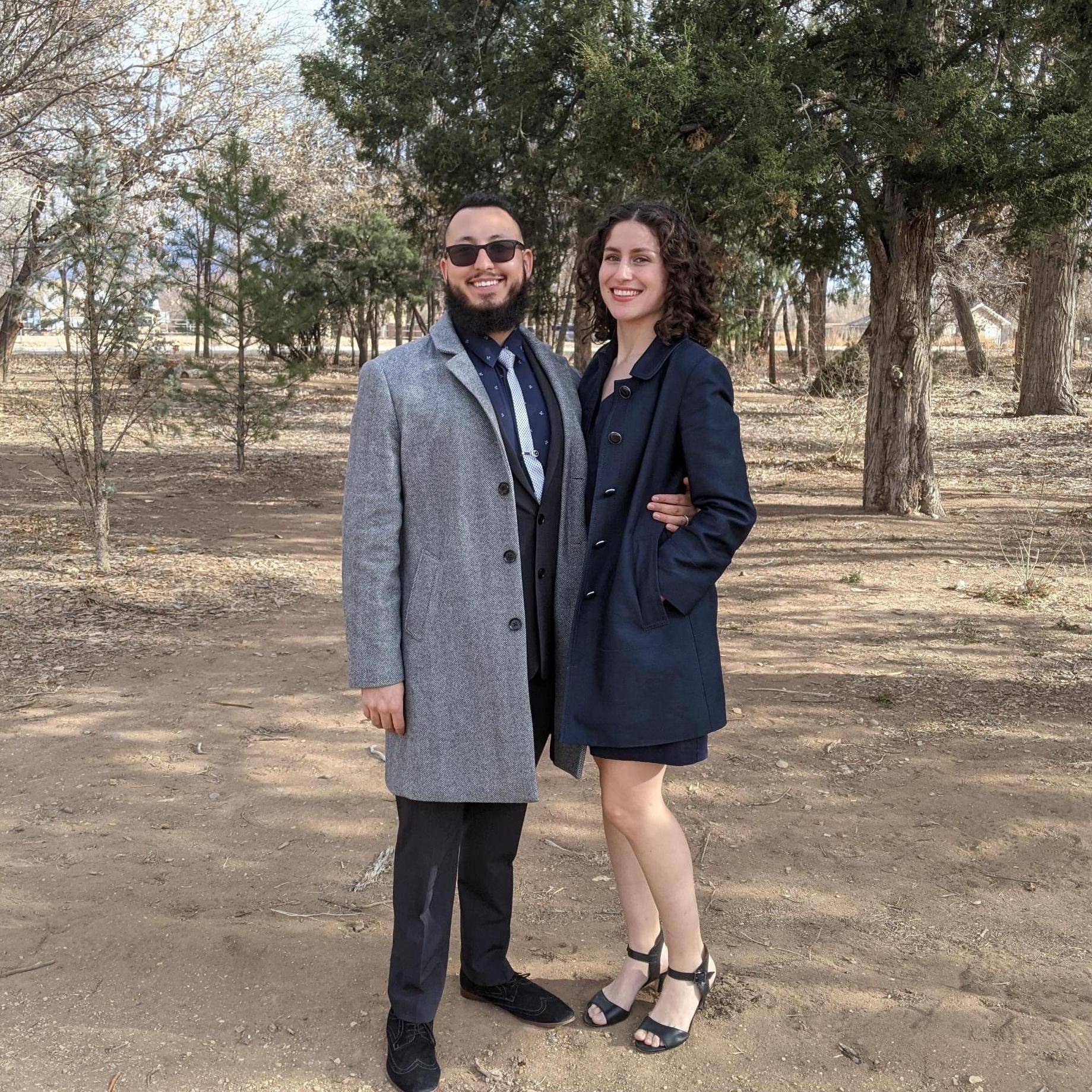 2021 was a difficult year, getting through my first year of graduate school and continuing to live life in a pandemic. But it wasn't all bad (here we are at Jonathan's sister's wedding, February 2021)