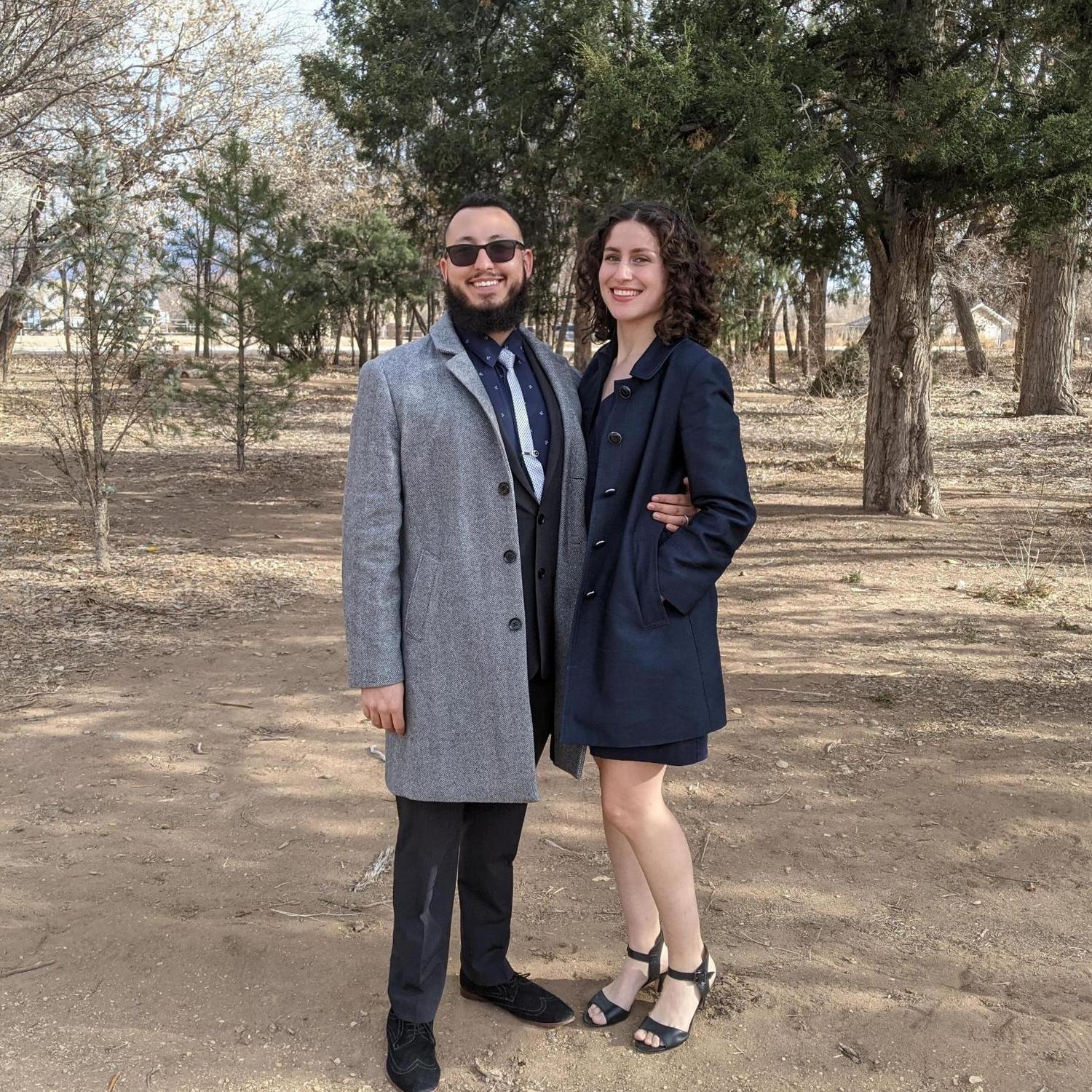 2021 was a difficult year, getting through my first year of graduate school and continuing to live life in a pandemic. But it wasn't all bad (here we are at Jonathan's sister's wedding, February 2021)