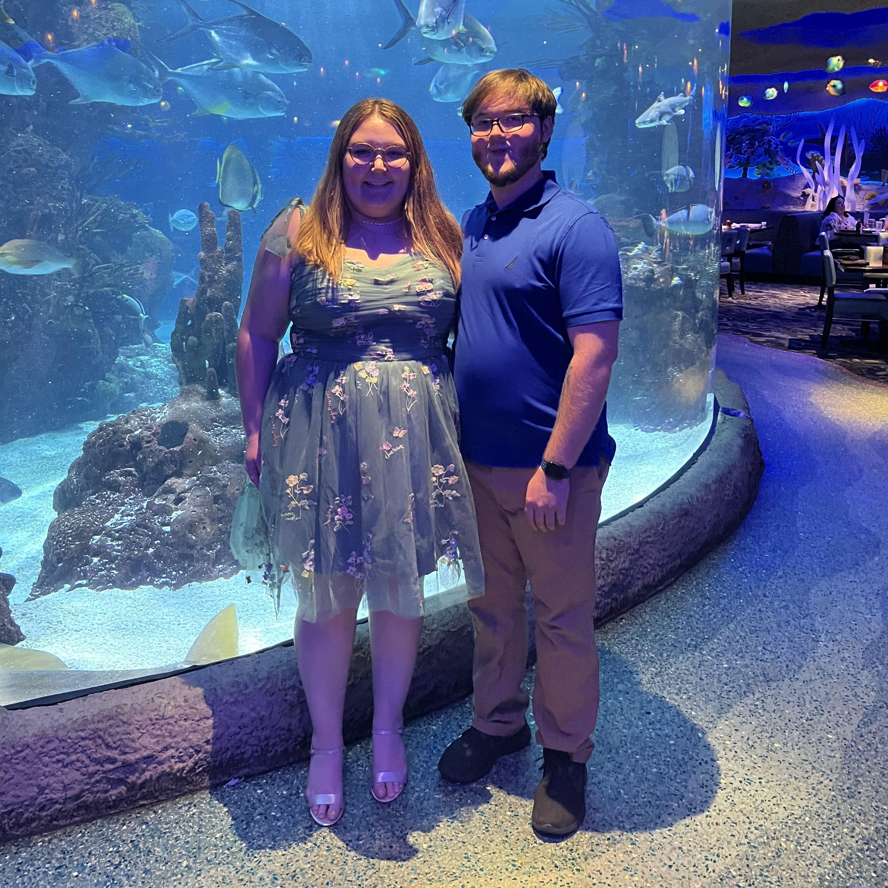 Dinner at the Aquarium Restaurant in Nashville, Tennessee. 7.22.23.