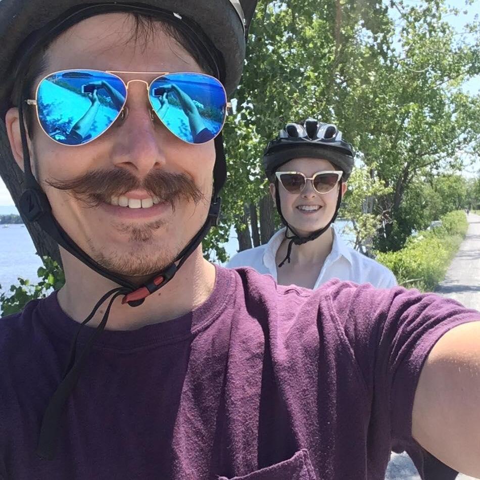 Cycling through Lake Champlain in VT
