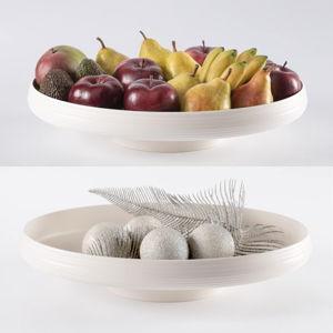 Guzzini Milk White Centerpiece/Fruit Bowl