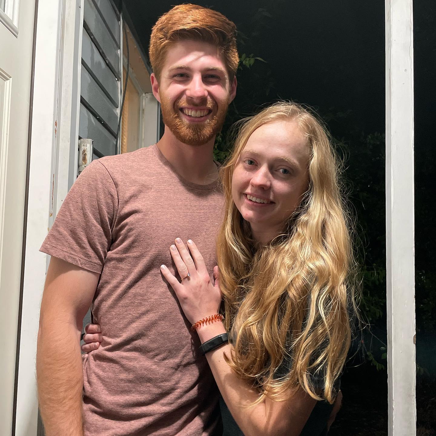 The day he asked and she said yes!