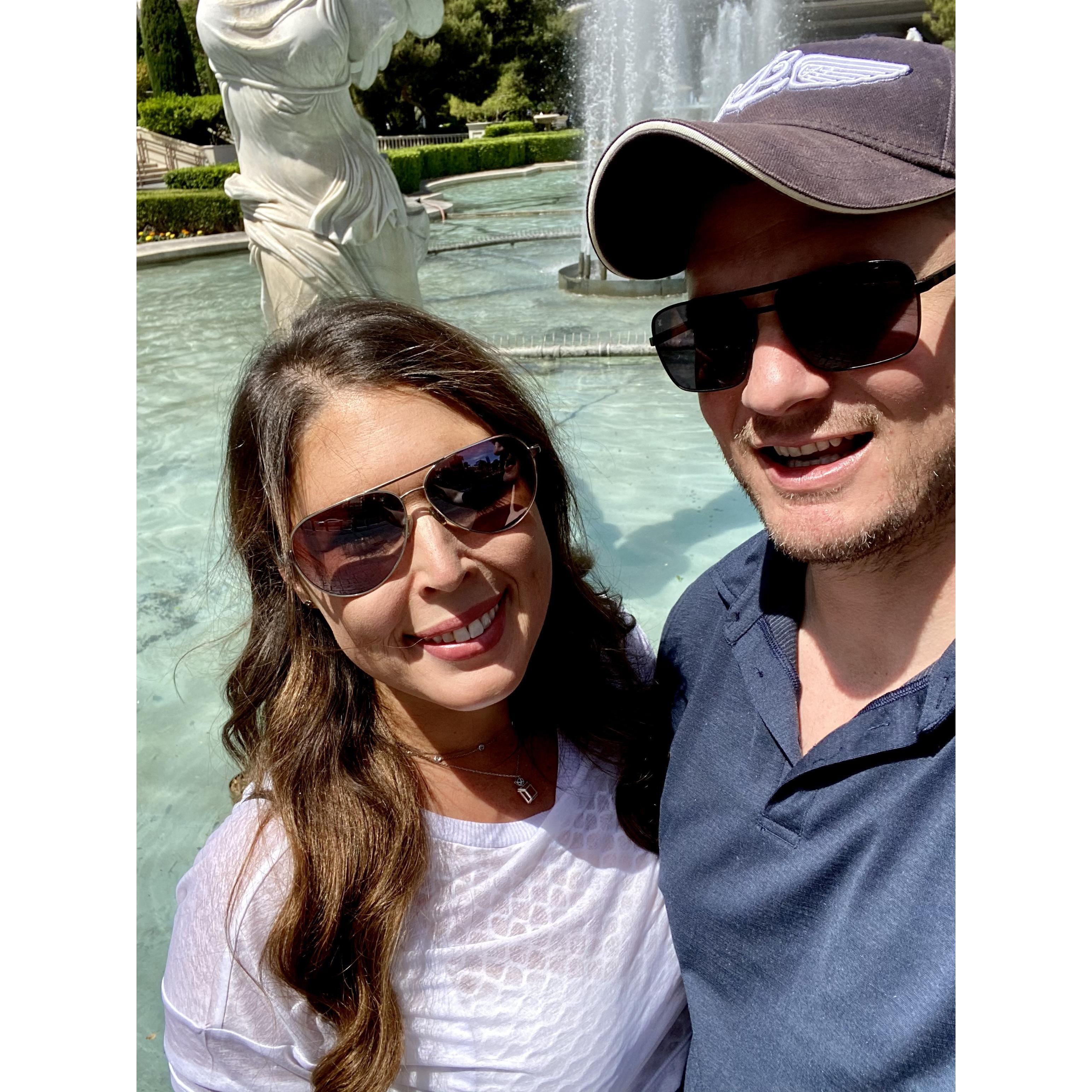 It was on our first trip together that we said I love you.