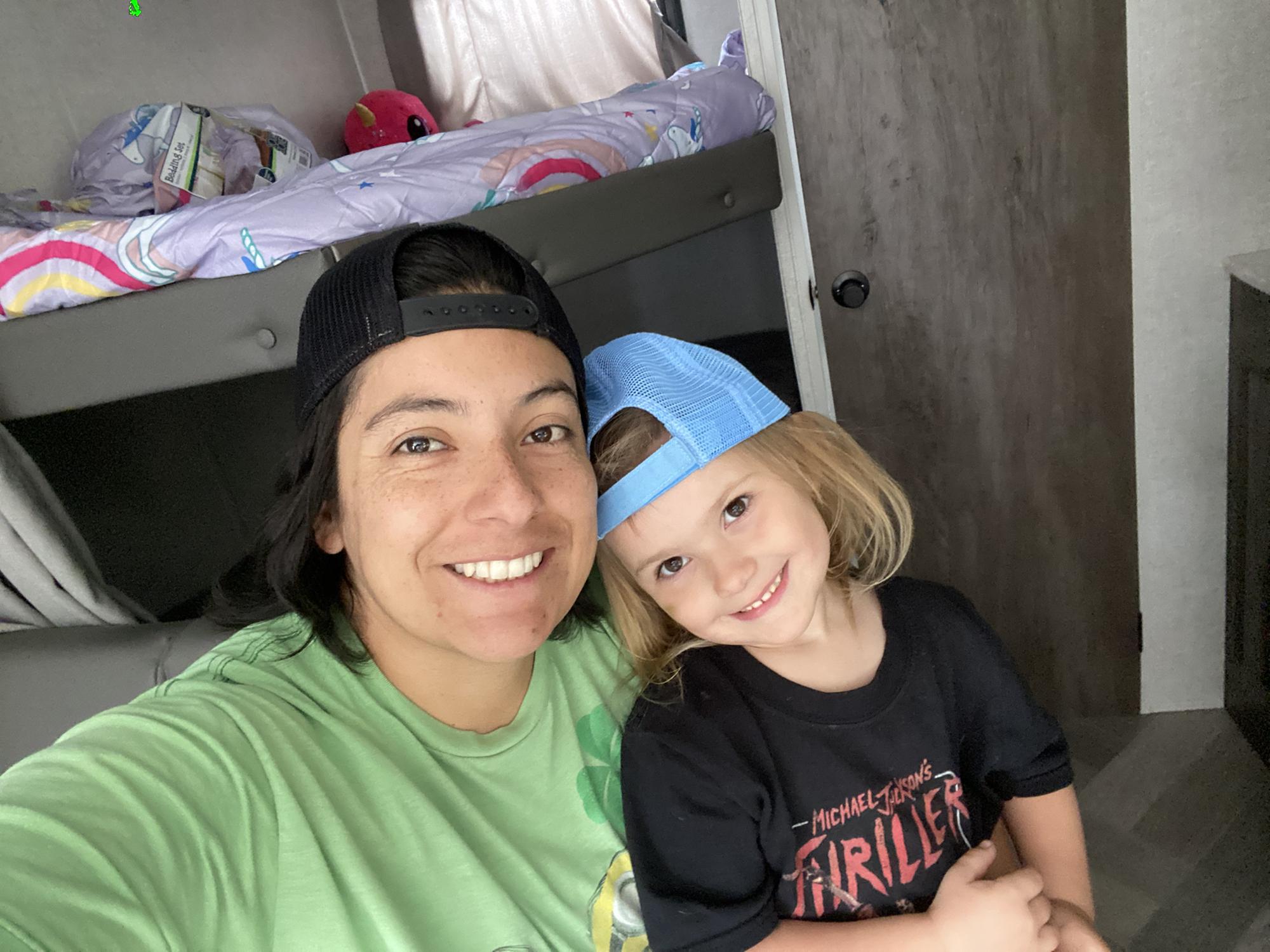 Getting the trailer ready for our 1st assignment.