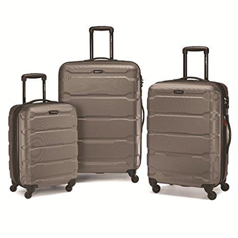Samsonite Omni PC Hardside 3 Piece Set 20 24 28 Spinner (Silver)