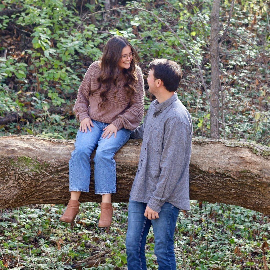 I could barely get up on this log😂