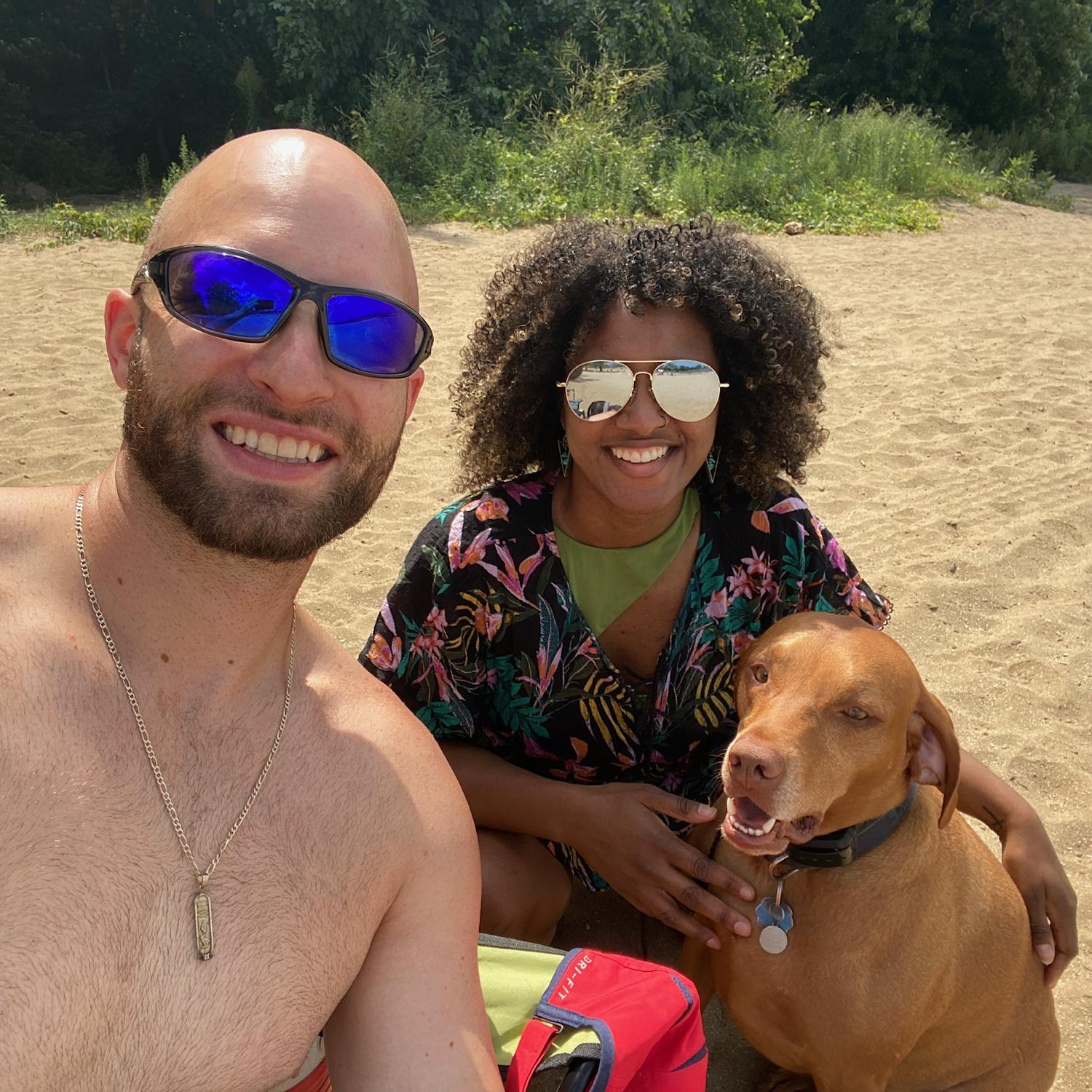 A little fun on the “beach” in Erie, PA (2020).
