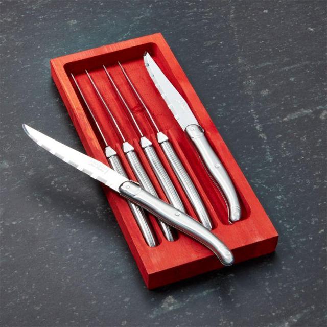 Laguiole ® Stainless Steel Steak Knives, Set of 6