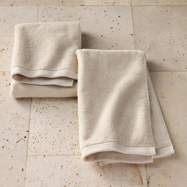 2pk Organic Hand Towel Natural - Casaluna™