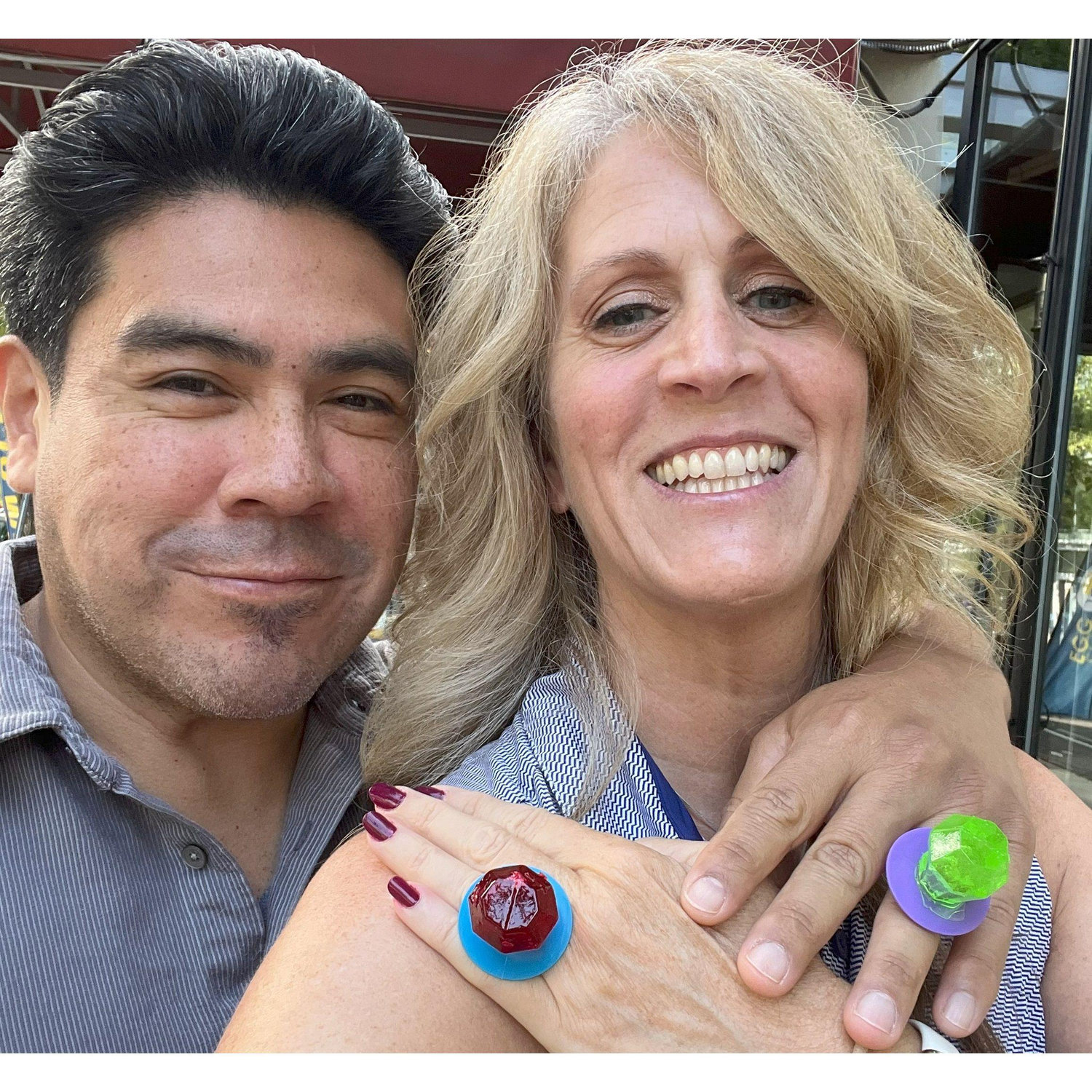 We said "I do" with ring pops!