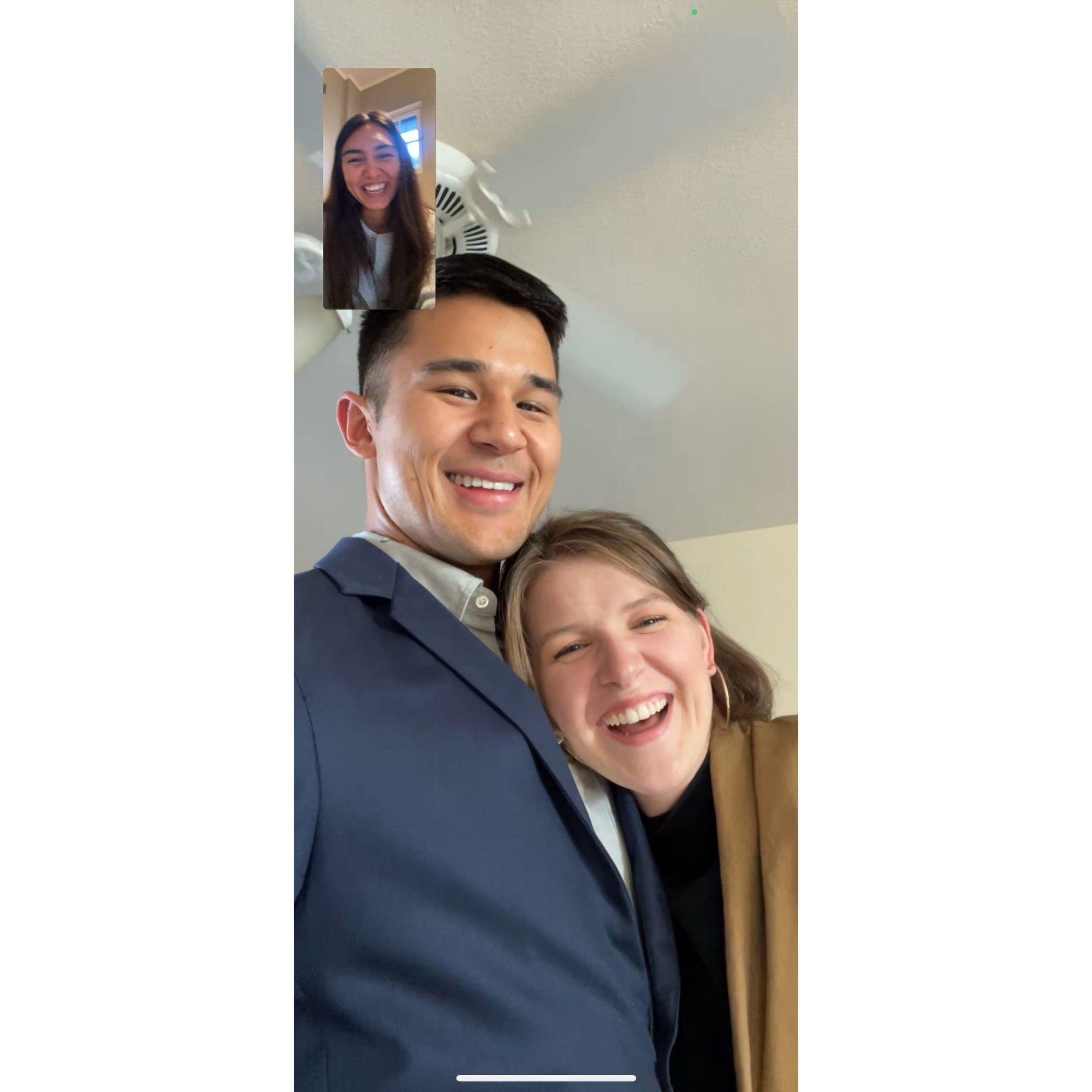 It was our first dating anniversary! So we called Tayla hahaha