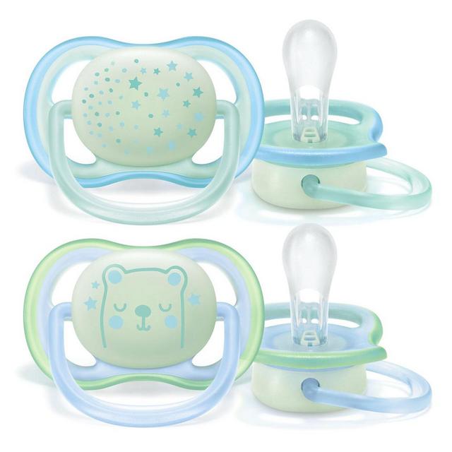 PHILIPS AVENT Pacifiers ultra air night 0-6m Boy x2