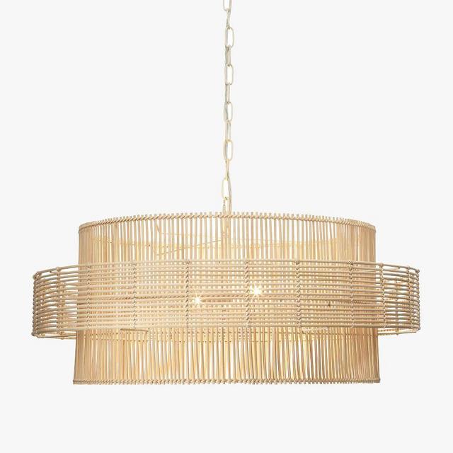 Ambledon Rattan Round Pendant, Natural