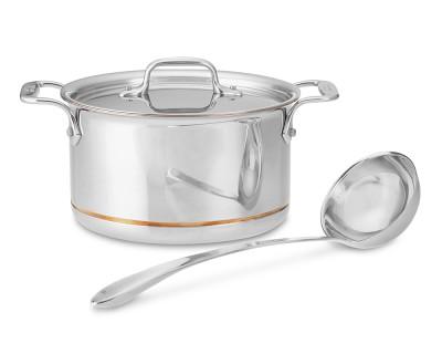 All-Clad Copper Core 4-Qt. Soup Pot with Ladle