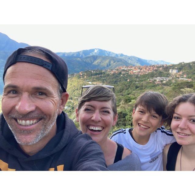 Visiting Coroico, Bolivia with Hayden and Nilo