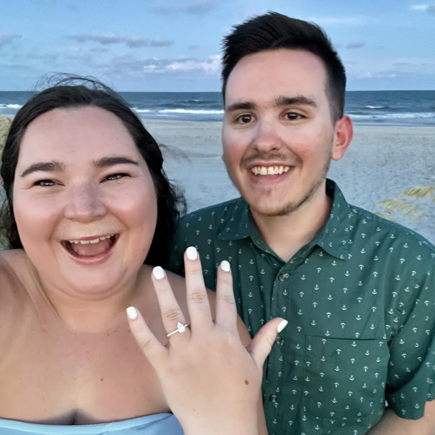 Jt's Proposed at Topsail Beach, NC on Vacation!