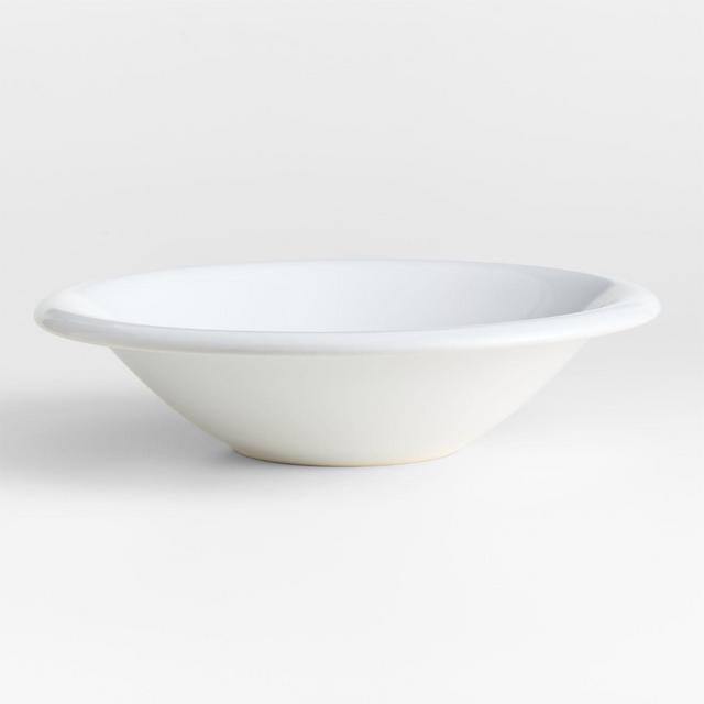 Caesna White 12" Stoneware Serving Bowl