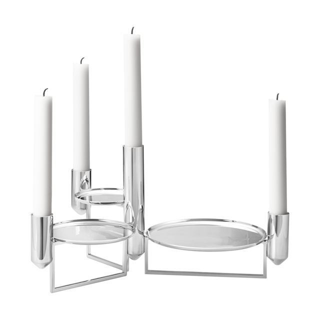 Tunes Steel Candle Holder Centrepiece | Georg Jensen