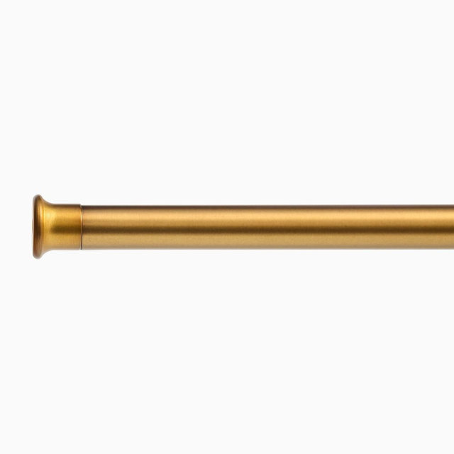 Wall Mounted Shower Curtain Adjustable 50"-70" Rod, Antique Brass