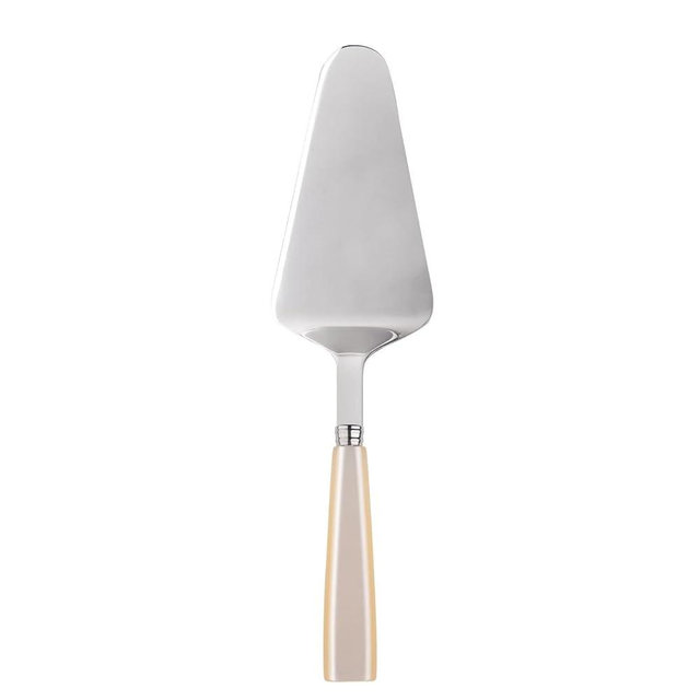 SABRE PARIS - Pie Server 9.8 inches- Icône Collection - Pies & Quiches - Stainless Steel & Acrylic - Dishwasher Safe - Pearly White